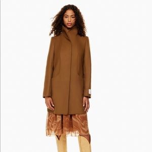 Wilfred Cocoon Coat (medium) in Cigar